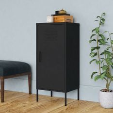 Armoire de rangement Noir 42,5x35x101,5 cm Acier