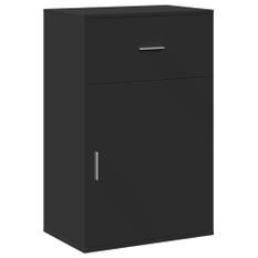 Armoire de rangement noir 56,5x39x90 cm bois d'ingénierie