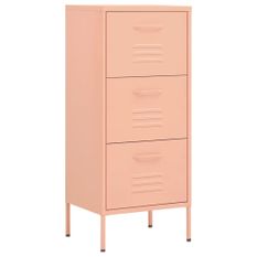 Armoire de rangement Rose 42,5x35x101,5 cm Acier 2