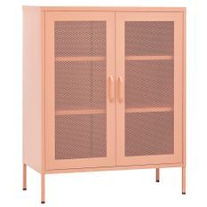 Armoire de rangement Rose 80x35x101,5 cm Acier 4