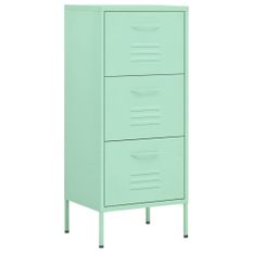 Armoire de rangement Vert menthe 42,5x35x101,5 cm Acier