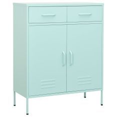 Armoire de rangement Vert menthe 80x35x101,5 cm Acier 4