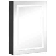 Armoire de salle de bain à miroir à LED 50x13x70 cm