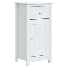 Armoire de salle de bain BERG blanc 40x34x80 cm pin massif