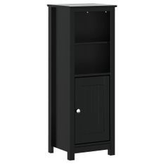 Armoire de salle de bain BERG noir 40x34x110 cm pin massif