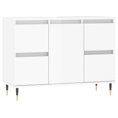 Armoire de salle de bain blanc brillant 80x33x60 cm