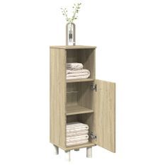 Armoire de salle de bain chêne sonoma 30,5x30x95 cm