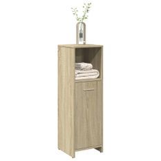 Armoire de salle de bain Chêne sonoma 30x30x95 cm