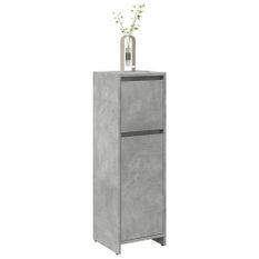 Armoire de salle de bain Gris béton 30x30x95 cm