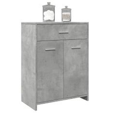 Armoire de salle de bain Gris béton 60x33x80 cm