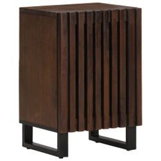 Armoire de salle de bain marron 38x34x58cm bois massif manguier