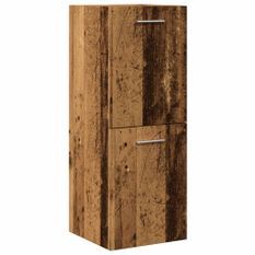 Armoire de salle de bain suspendue vieux bois bois d'ingénierie