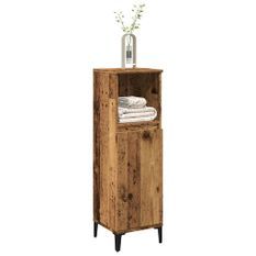 Armoire de salle de bain vieux bois 30x30x100cm bois ingénierie