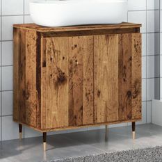 Armoire de salle de bain vieux bois 58x33x60 cm bois ingénierie