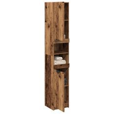 Armoire de salle de bain vieux bois bois d'ingénierie