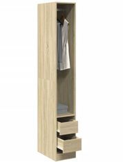 Armoire dressing 1 penderie 2 tiroirs 30 cm - Collection Kodok