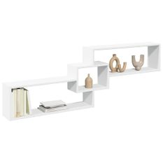 Armoire murale 158x18x53 cm blanc bois d'ingénierie