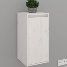 Armoire murale Blanc 30x30x60 cm Bois de pin massif