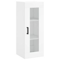 Armoire murale blanc 34,5x34x90 cm