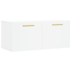 Armoire murale blanc 80x36,5x35 cm bois d'ingénierie