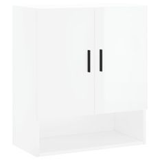 Armoire murale Blanc brillant 60x31x70 cm Bois d'ingénierie