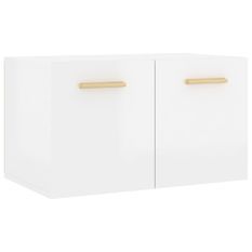 Armoire murale Blanc brillant 60x36,5x35 cm Bois d'ingénierie