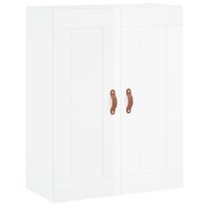 Armoire murale blanc brillant 69,5x34x90 cm bois d'ingénierie