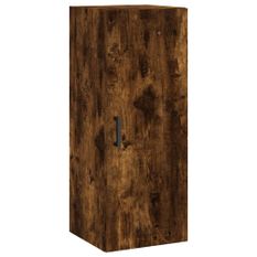 Armoire murale chêne fumé 34,5x34x90 cm