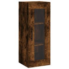 Armoire murale chêne fumé 34,5x34x90 cm