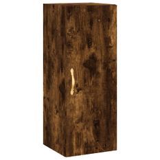 Armoire murale chêne fumé 34,5x34x90 cm