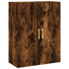 Armoire murale chêne fumé 69,5x34x90 cm