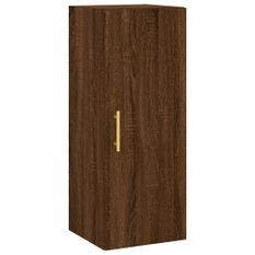 Armoire murale chêne marron 34,5x34x90 cm