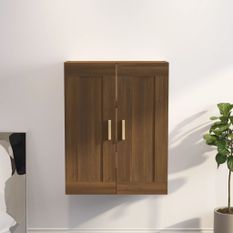 Armoire murale chêne marron 69,5x32,5x90 cm bois ingénierie