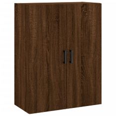 Armoire murale chêne marron 69,5x34x90 cm