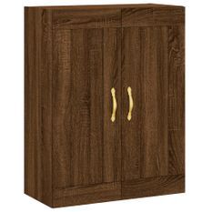 Armoire murale chêne marron 69,5x34x90 cm bois d'ingénierie