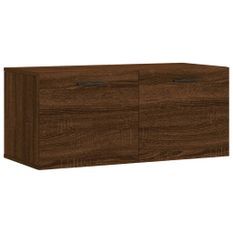 Armoire murale chêne marron 80x36,5x35 cm bois d'ingénierie