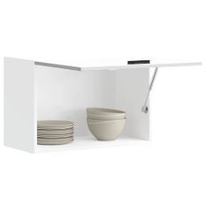 Armoire murale de cuisine Porto blanc bois d'ingénierie