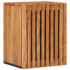 Armoire murale de salle de bain 38x34x48cm bois massif d'acacia