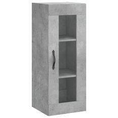 Armoire murale gris béton 34,5x34x90 cm