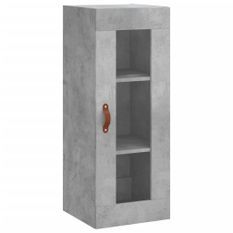 Armoire murale gris béton 34,5x34x90 cm