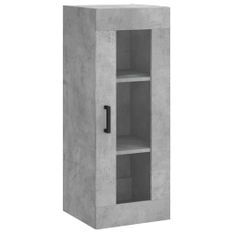 Armoire murale gris béton 34,5x34x90 cm