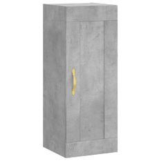 Armoire murale gris béton 34,5x34x90 cm bois d'ingénierie