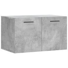 Armoire murale Gris béton 60x36,5x35 cm Bois d'ingénierie