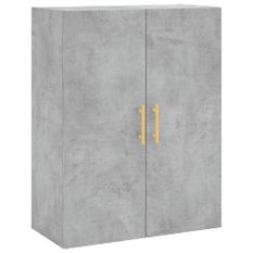 Armoire murale gris béton 69,5x34x90 cm