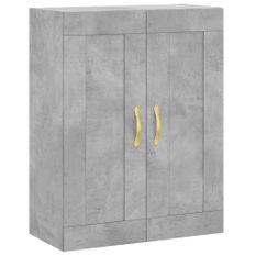 Armoire murale gris béton 69,5x34x90 cm bois d'ingénierie