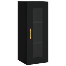 Armoire murale noir 34,5x34x90 cm