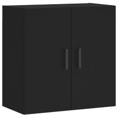 Armoire murale noir 60x31x60 cm bois d'ingénierie