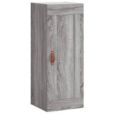 Armoire murale sonoma gris 34,5x34x90 cm bois d'ingénierie