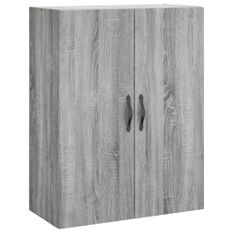 Armoire murale sonoma gris 69,5x34x90 cm bois d'ingénierie