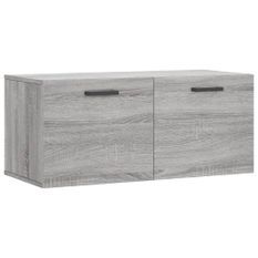 Armoire murale sonoma gris 80x36,5x35 cm bois d'ingénierie